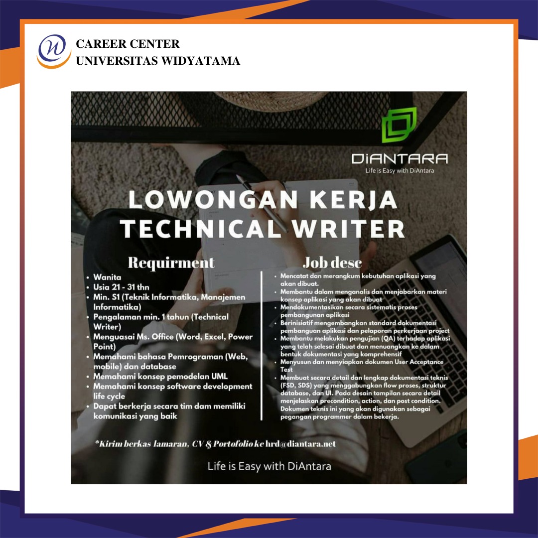 technical-writer-career-center-universitas-widyatama