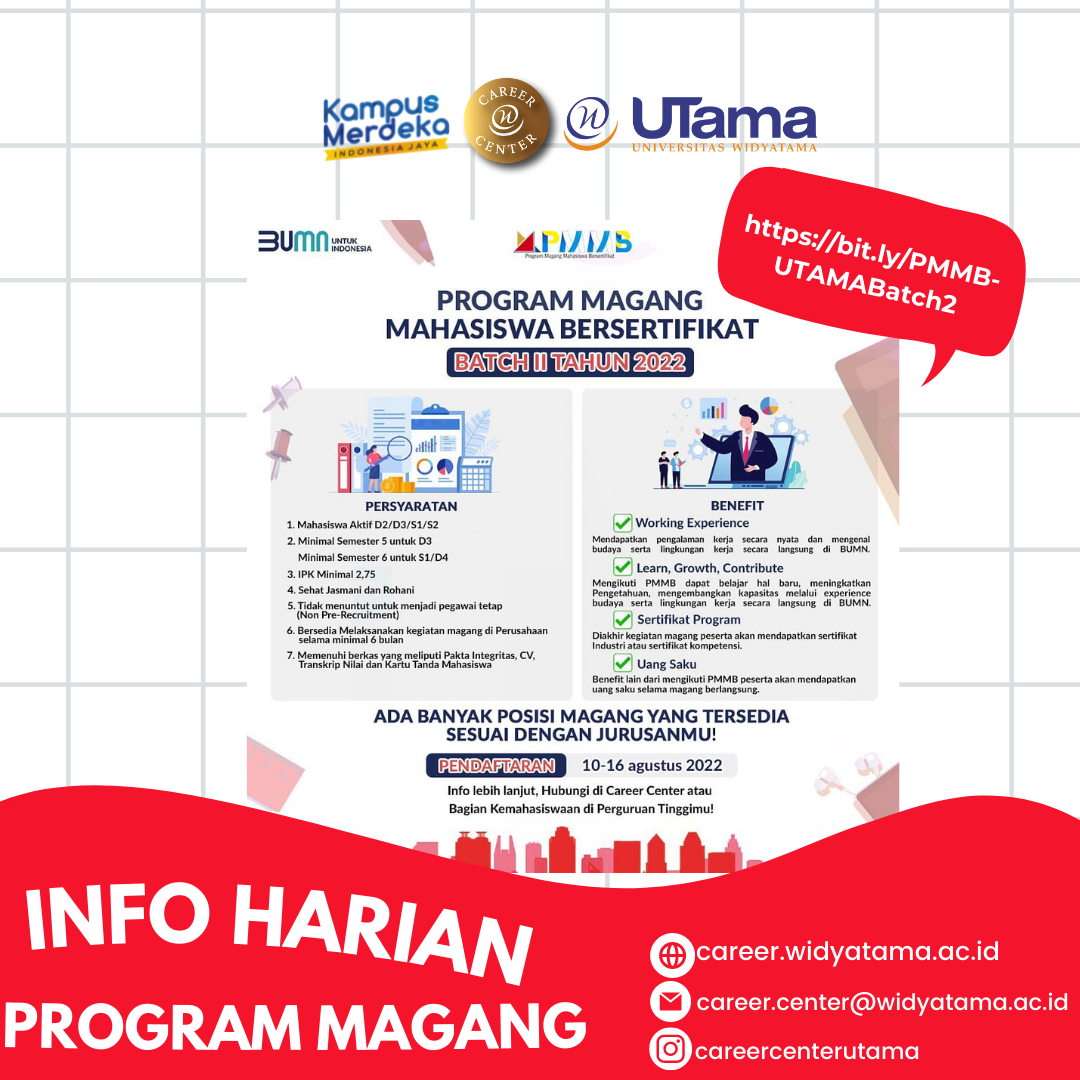 PROGRAM MAGANG MAHASISWA BERSERTIFIKAT BATCH II FHCI 2022 - Career ...